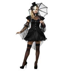 Déguisement poupée gothique femme Halloween