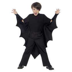Cape vampire chauve-souris noir enfant Halloween