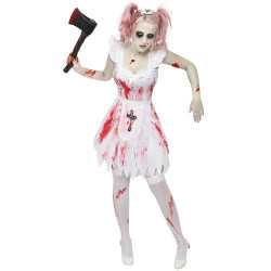 Déguisement demoiselle d'honneur zombie femme Halloween