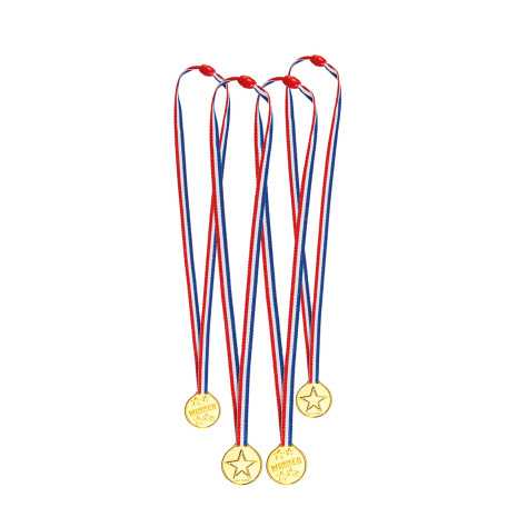 4 Mini médailles tricolores