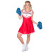 Déguisement pompom girl rouge CHEERS femme