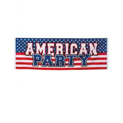 Bannière American Party 220 X 74 cm