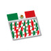 150 Confettis de table drapeaux Mexique