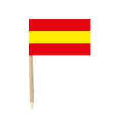 Lot de 50 drapeaux mini-piques Espagne 3 x 5 cm