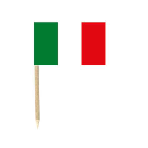 Lot de 50 drapeaux mini-piques Italie 3 x 5 cm