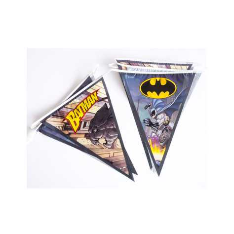 Guirlande en plastique fanions Batman 270 cm