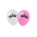 6 Ballons en latex princesse roses 30 cm