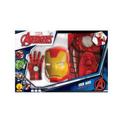 Coffret classique Iron Man avec gants garçon