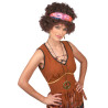 Perruque afro hippie brune - 130 g