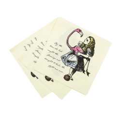 20 Serviettes en papier Alice au Pays imaginaire 33 x 33 cm