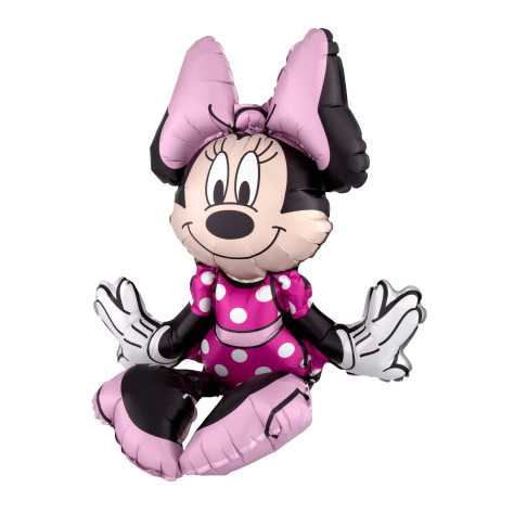 Ballon aluminium Minnie Mouse assise 38 x 45 cm