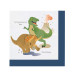 20 Serviettes en papier Grands Dinosaures 33 x 33 cm