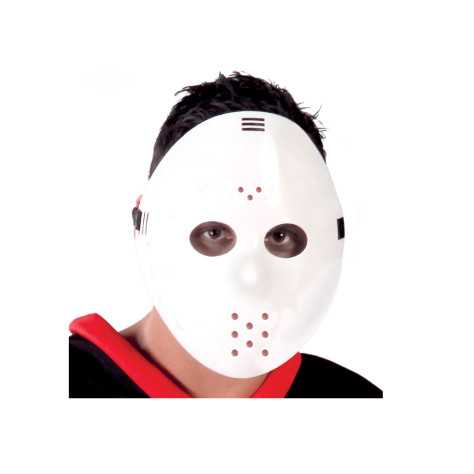Masque de hockey blanc adulte