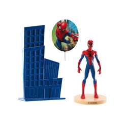 Kit cake toppers en plastique Spiderman 8,5 cm