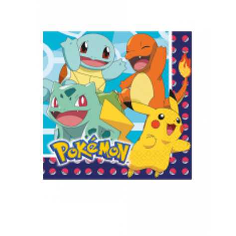 16 Serviettes en papier Pokémon 33 x 33 cm
