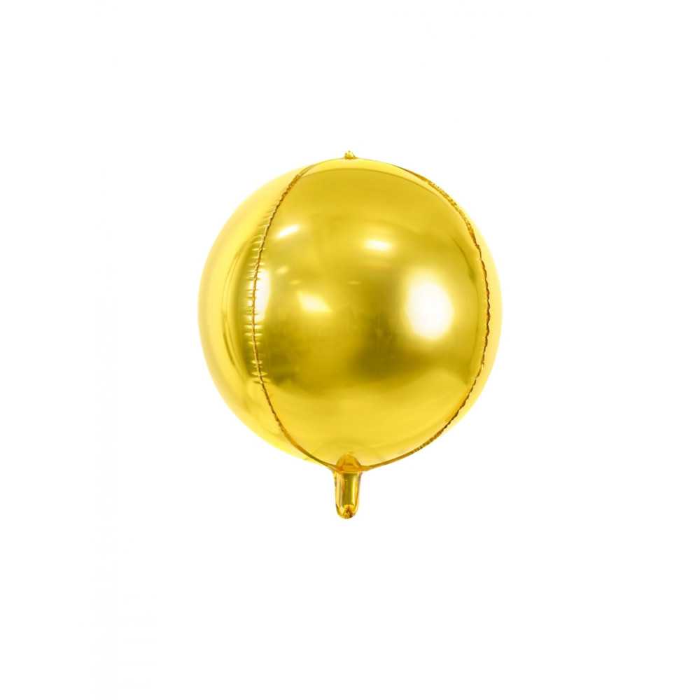 Ballon sphère en aluminium doré métallisé 40 cm