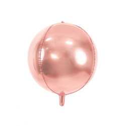 Ballon sphère en aluminium rose gold métallisé 40 cm