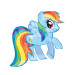Ballon aluminium My Little Pony Rainbow Dash 71 x 68 cm