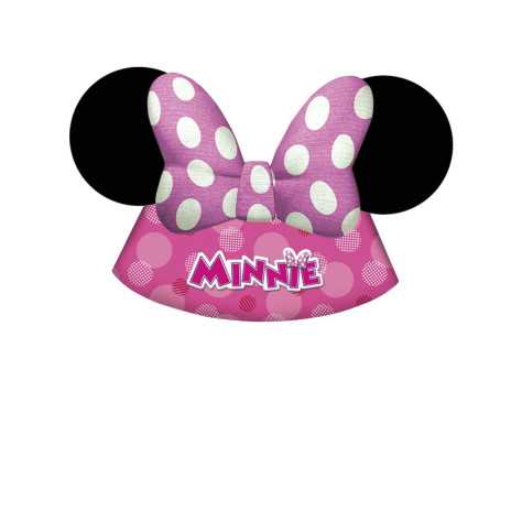 6 Chapeaux de fête Minnie Bow-Tique