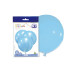5 Ballons géants en latex bleus 47 cm