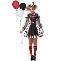 Déguisement clown psycho robe femme